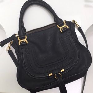 Like new Chloe Marcie medium black leather bag